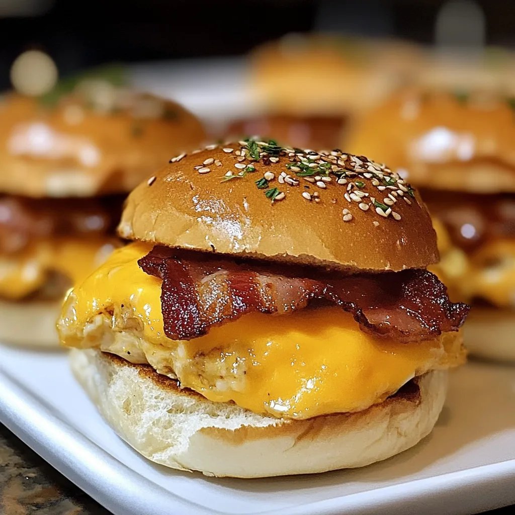Crack Breakfast Sliders (Bacon Egg & Cheese)