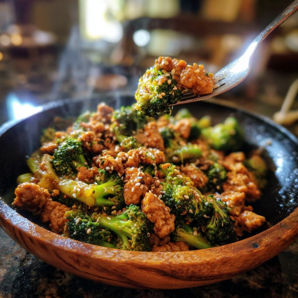 Ground Chicken And Broccoli Stir Fry