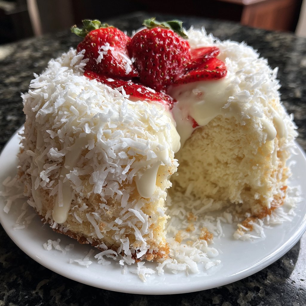 Mini Heart Cake with Coconut Cream
