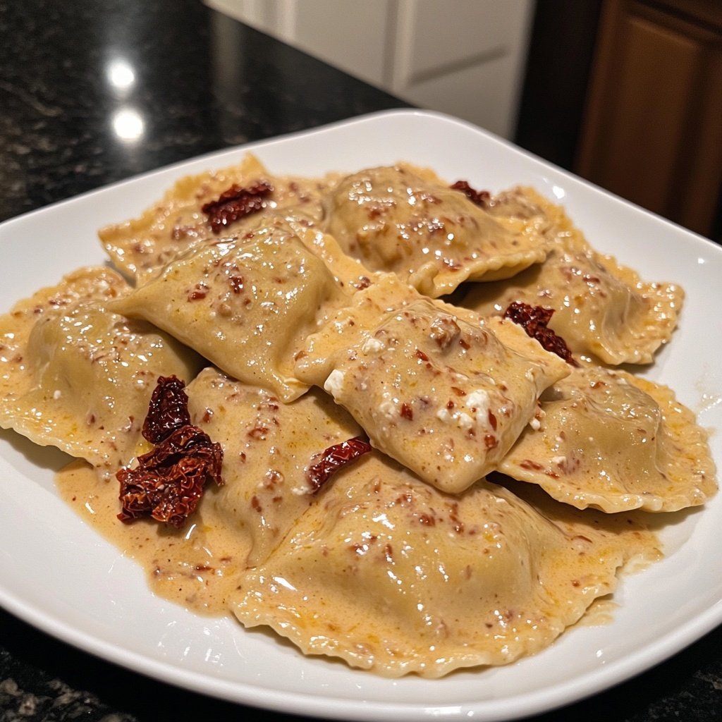 Creamy Tuscan Ravioli