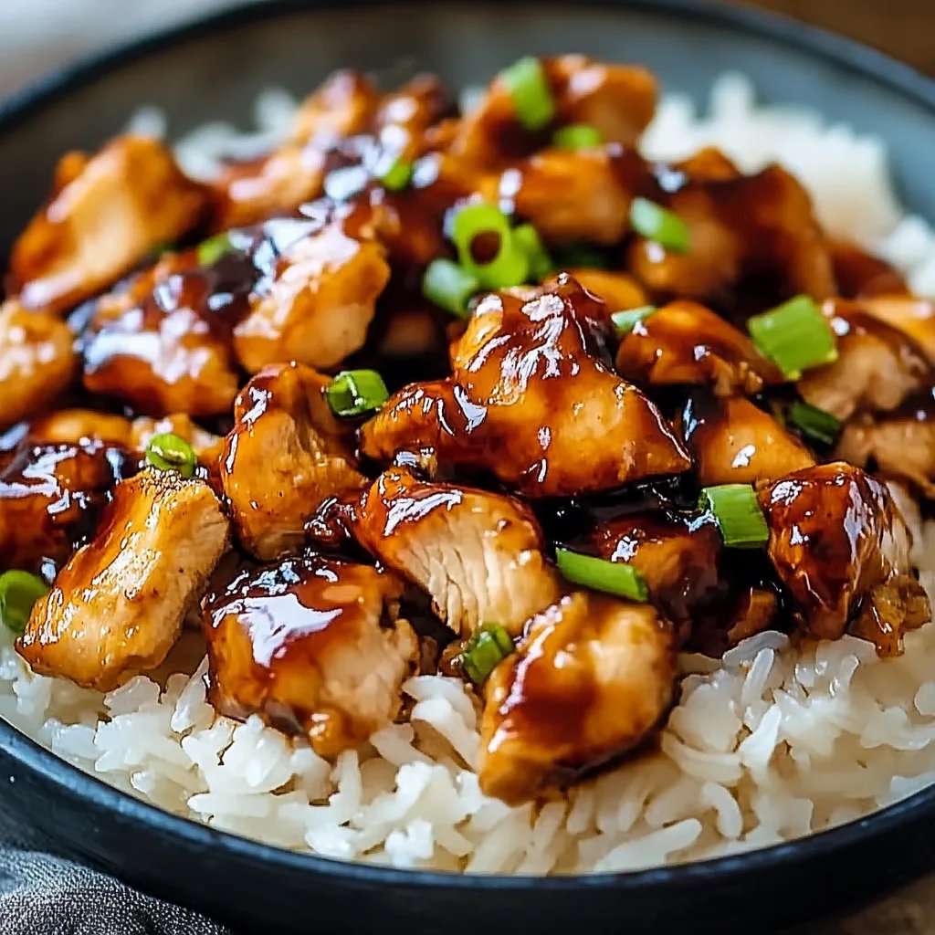Quick & Healthy Honey BBQ Chicken Rice