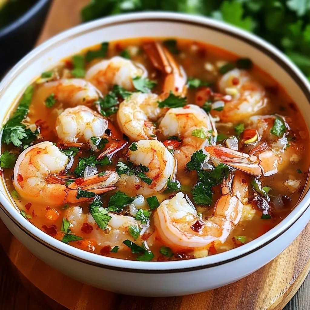 Quick and Spicy Shrimp Soup