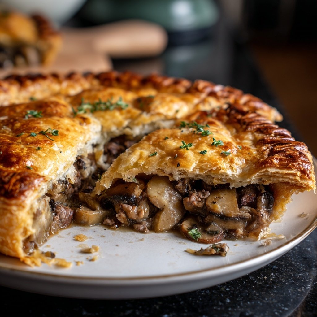 Comfort Food Beef and Mushroom Pot Pie