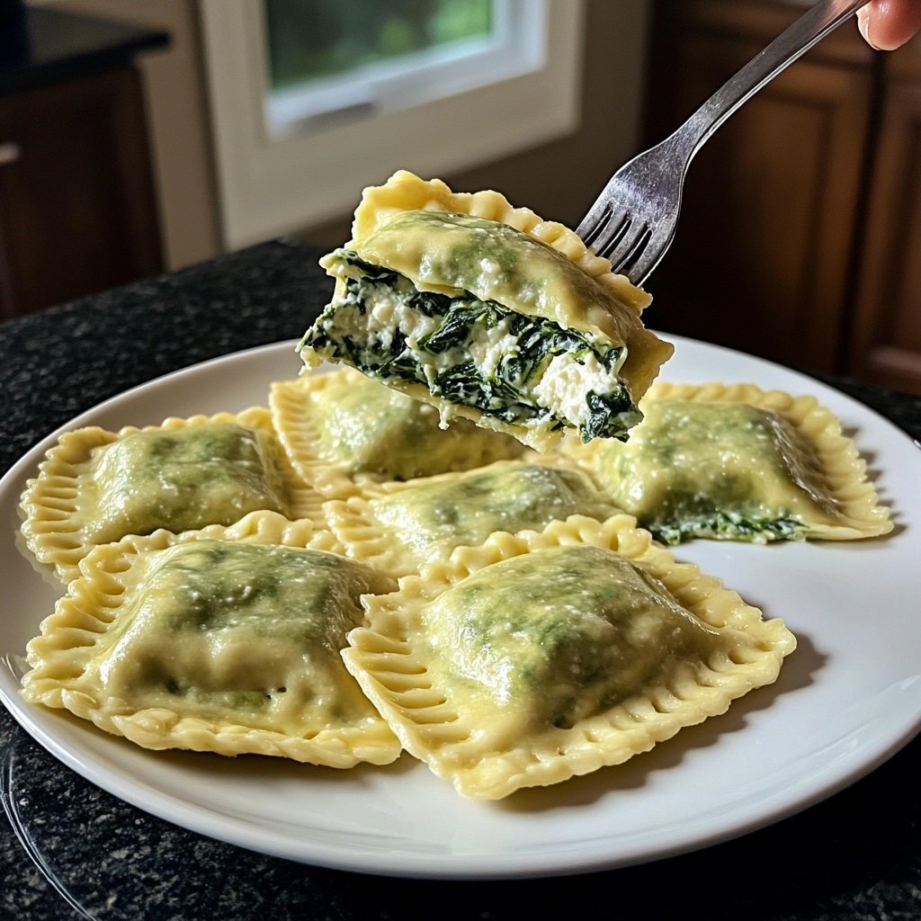 Romantic Spinach and Ricotta Ravioli