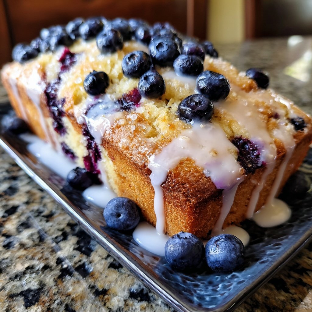 Baking & Desserts Lemon Blueberry Loaf Cake