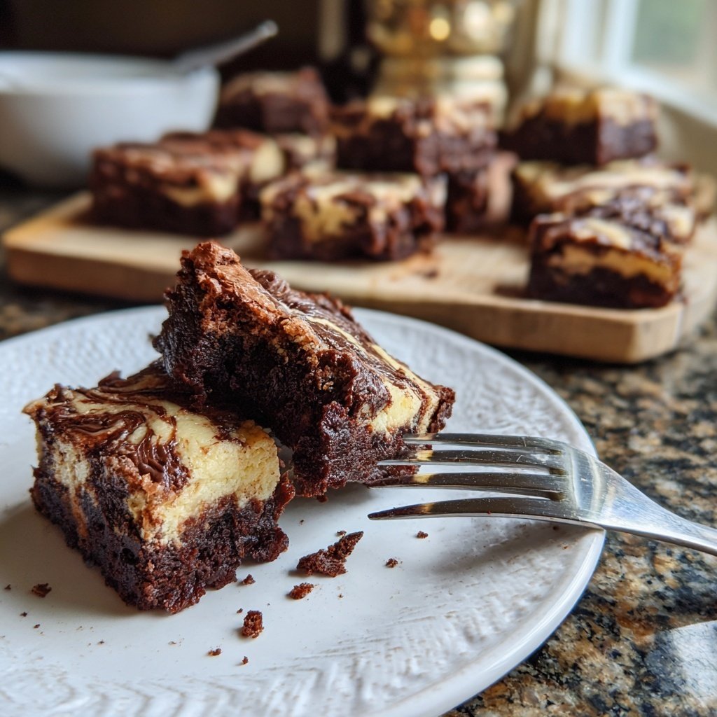 Brownie Mix Chocolate Swirl Bars