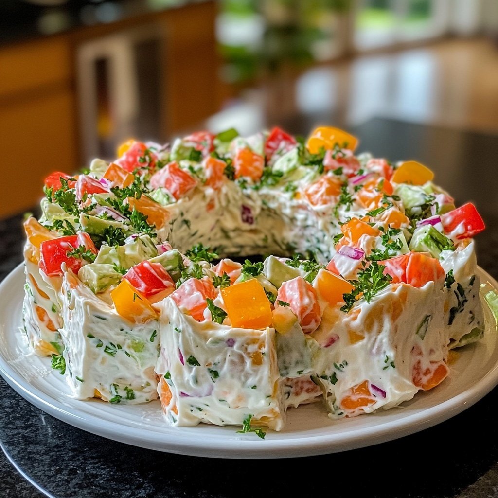 Olivier Salad Wreatg