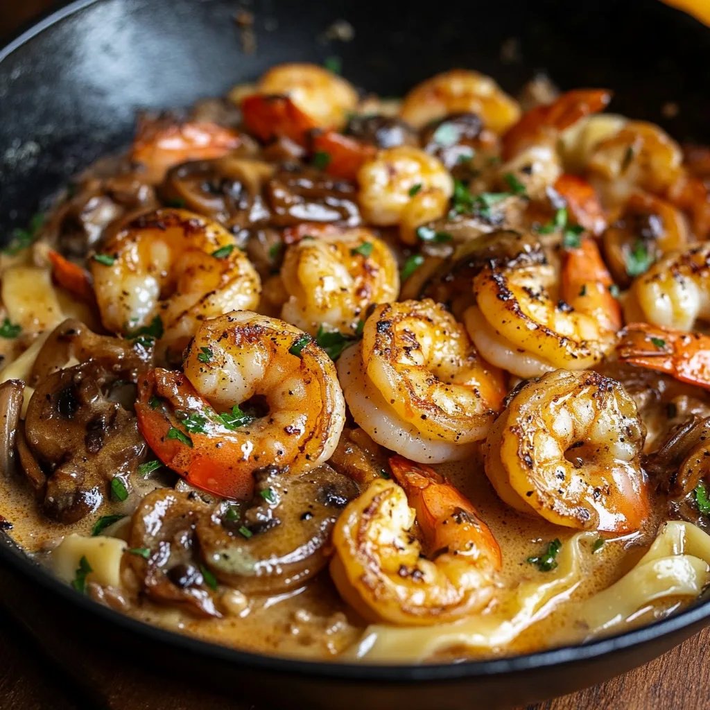 Blackened Shrimp Stroganoff