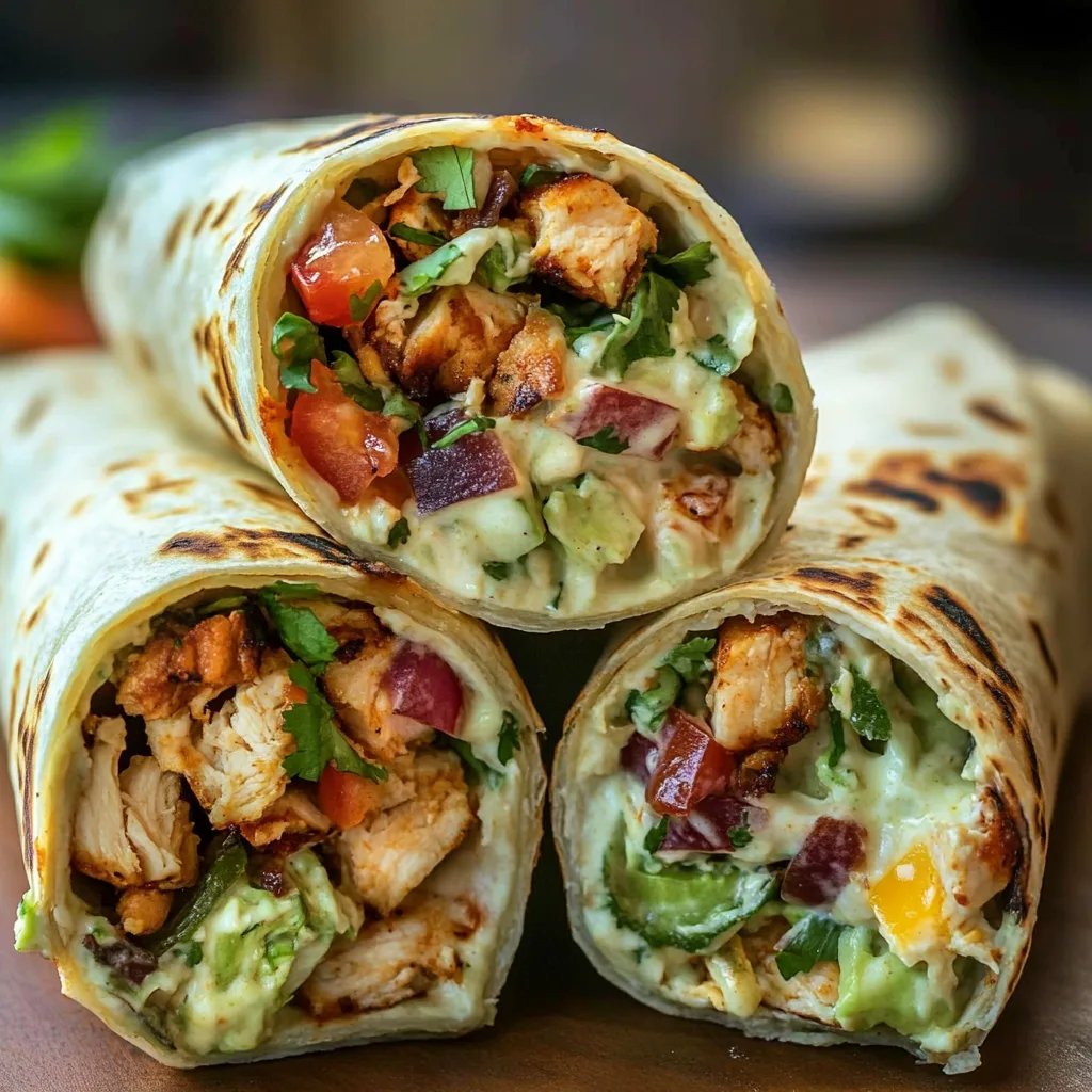 Chipotle Ranch Grilled Chicken Burrito Recipe