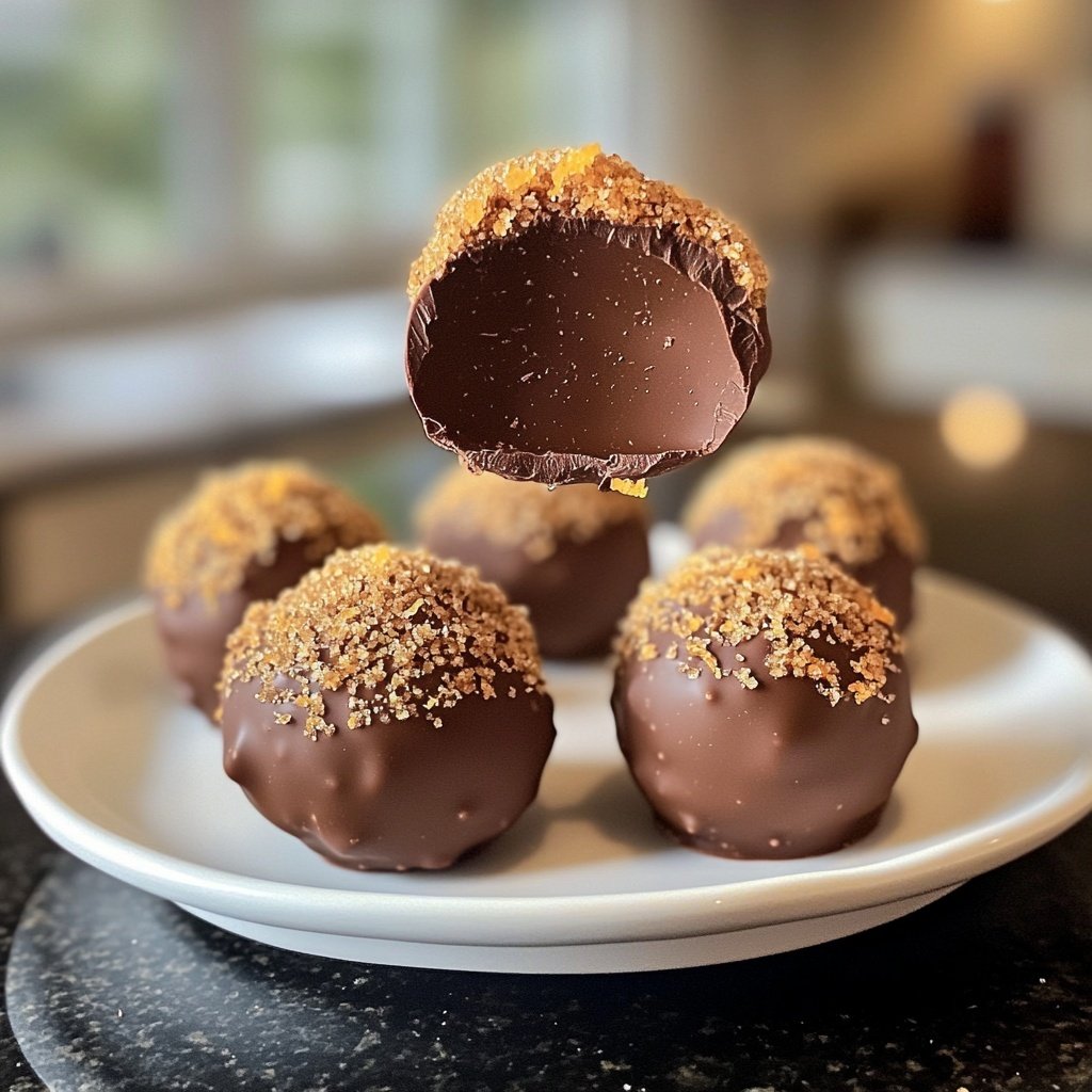 Festive Orange Chocolate Christmas Truffles