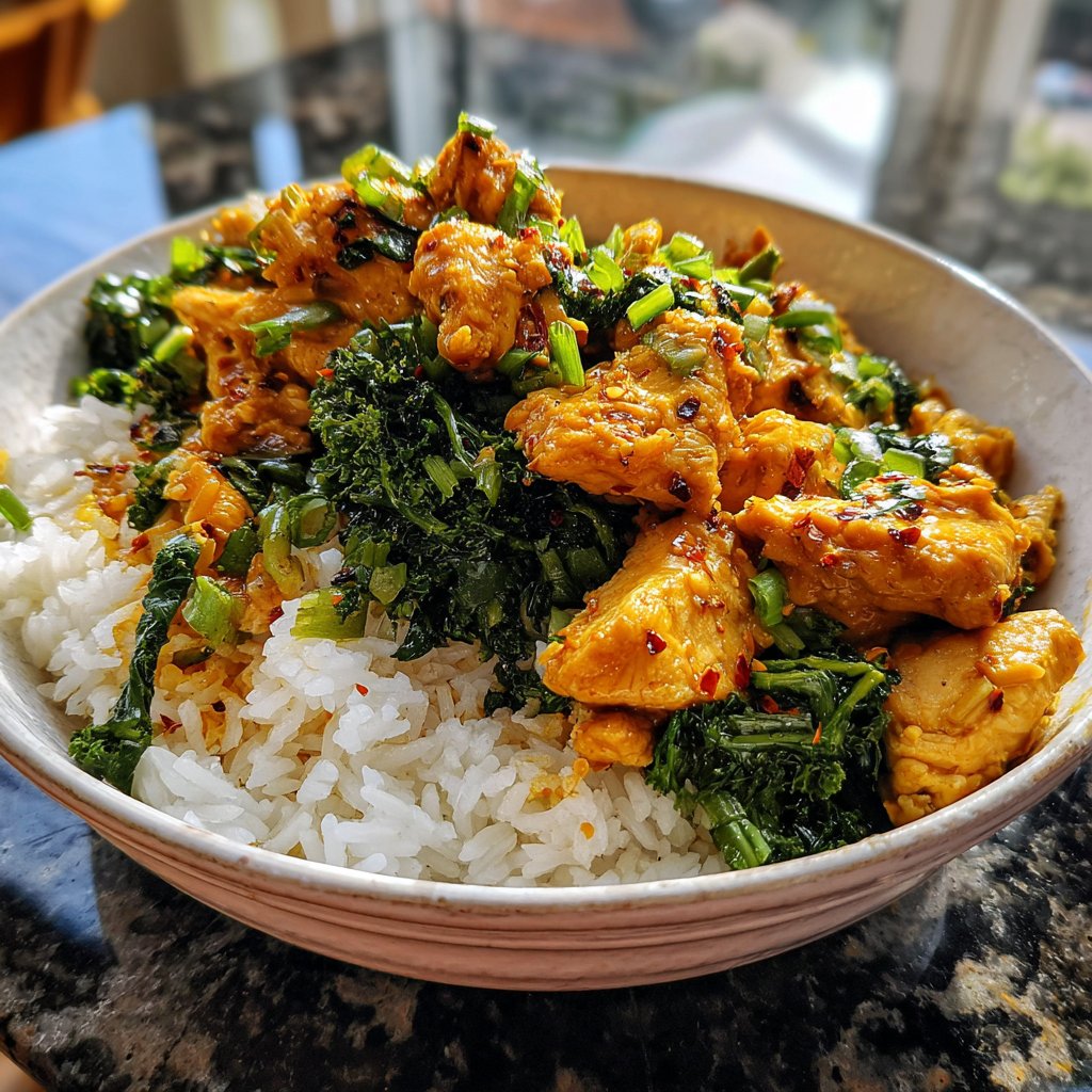 High Protein Chicken Rice Bowl