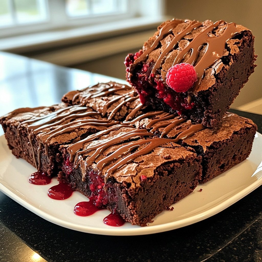 Chocolate Raspberry Brownies